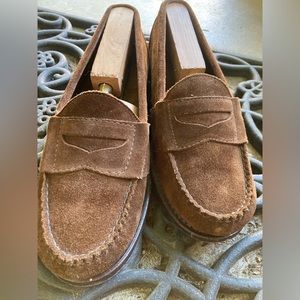 Made in Maine USA Cole Haan suede penny loafers 7.5D
